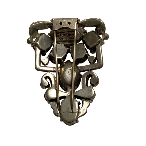 Eisenberg Original Rhinestone Brooch Fur Clip - Picture 6 of 8